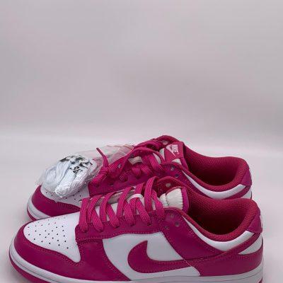white & pink Nike sneakers