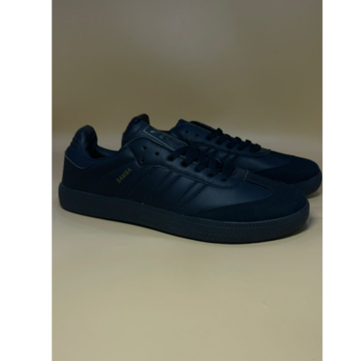 Plain black adidas samba